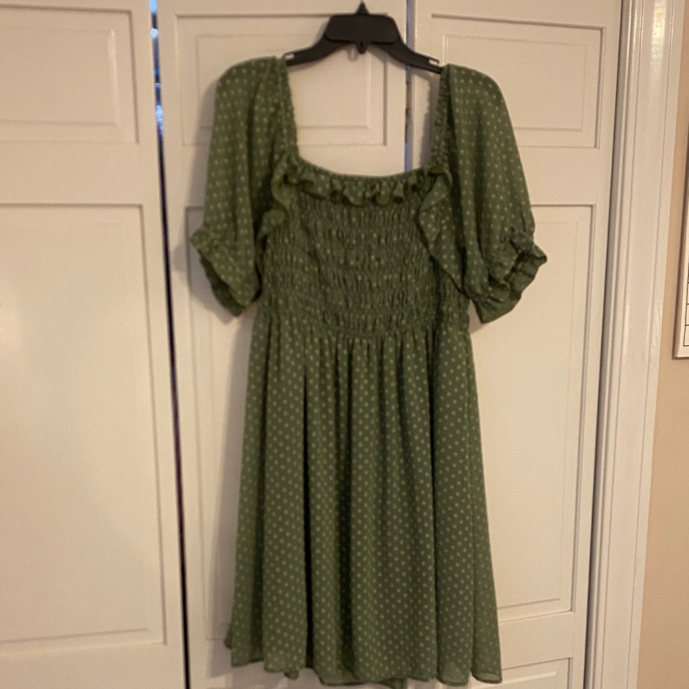 Green Polka Dot Dress